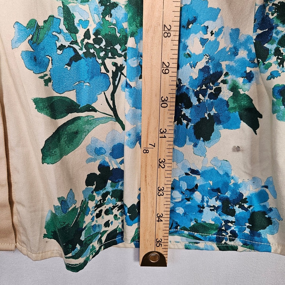 Tuckernuck Shift Dress XL Water's Edge Hydrangea Charlie Sleeveless Coastal Boho - Picture 8 of 16